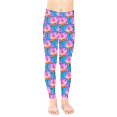 Seamless Flower Pattern Colorful Kids  Legging by Celenk