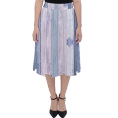 Plank Pattern Image Organization Folding Skater Skirt