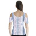 Plank Pattern Image Organization Butterfly Sleeve Cutout Tee  View2