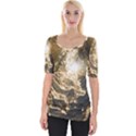 Gold Sea Coast Waves Depier Wide Neckline Tee View1