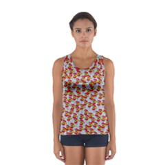 Chickens Animals Cruelty To Animals Sport Tank Top  by Celenk