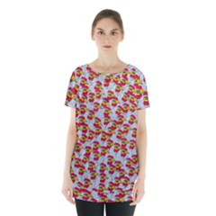 Chickens Animals Cruelty To Animals Skirt Hem Sports Top by Celenk