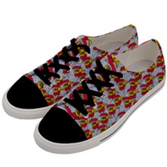 Chickens Animals Cruelty To Animals Men s Low Top Canvas Sneakers by Celenk