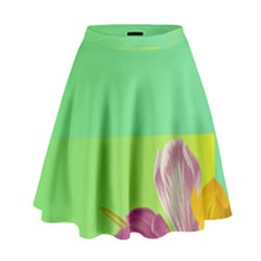 Background Homepage Blossom Bloom High Waist Skirt by Celenk