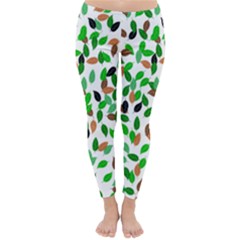 Leaves True Leaves Autumn Green Classic Winter Leggings by Celenk