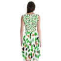 Leaves True Leaves Autumn Green Sleeveless Chiffon Dress   View2