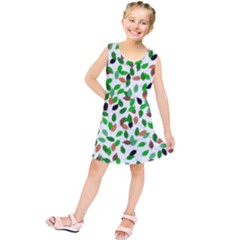 Leaves True Leaves Autumn Green Kids  Tunic Dress by Celenk