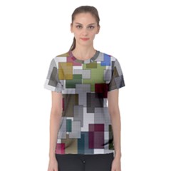 Decor Painting Design Texture Women s Sport Mesh Tee