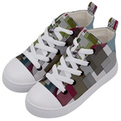 Decor Painting Design Texture Kid s Mid-top Canvas Sneakers