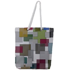 Decor Painting Design Texture Full Print Rope Handle Tote (large) by Celenk