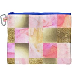 Collage Gold And Pink Canvas Cosmetic Bag (xxxl)