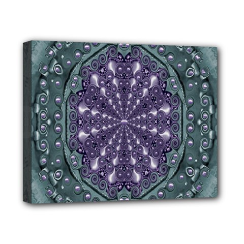 Star And Flower Mandala In Wonderful Colors Canvas 10  X 8  by pepitasart