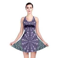 Star And Flower Mandala In Wonderful Colors Reversible Skater Dress by pepitasart