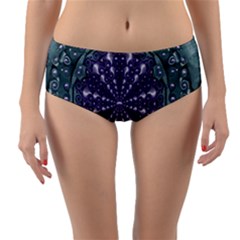 Star And Flower Mandala In Wonderful Colors Reversible Mid-waist Bikini Bottoms by pepitasart