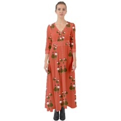 Dance Button Up Boho Maxi Dress