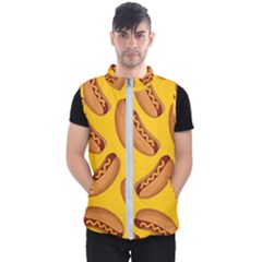 Hot Dog Seamless Pattern Men s Puffer Vest