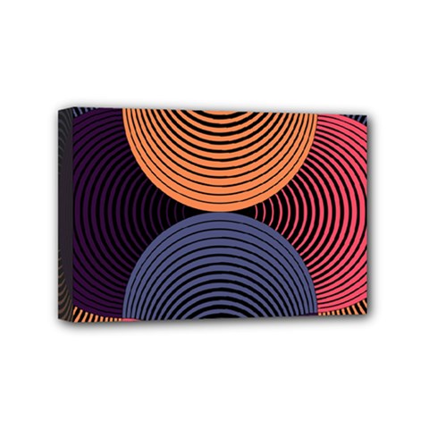 Geometric Swirls Mini Canvas 6  X 4  by Celenk