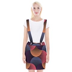 Geometric Swirls Braces Suspender Skirt