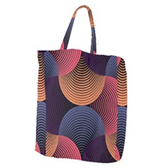 Geometric Swirls Giant Grocery Zipper Tote