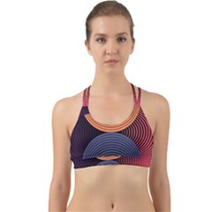 Geometric Swirls Back Web Sports Bra