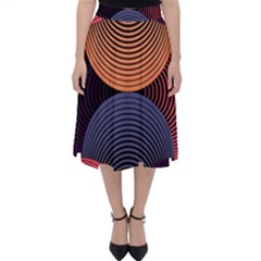 Geometric Swirls Folding Skater Skirt