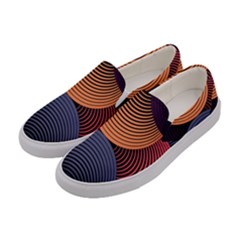 Geometric Swirls Women s Canvas Slip Ons