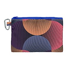 Geometric Swirls Canvas Cosmetic Bag (large)