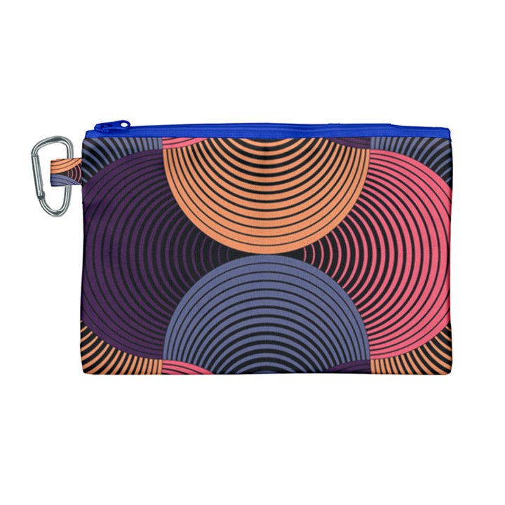 Geometric Swirls Canvas Cosmetic Bag (Large)