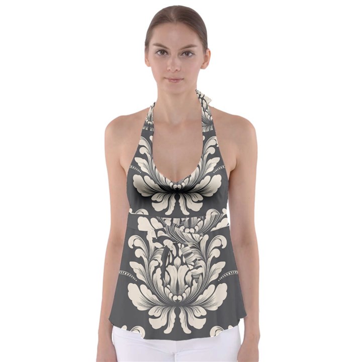 Vintage And Retro Babydoll Tankini Top