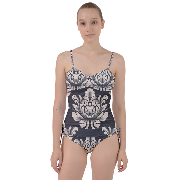 Vintage And Retro Sweetheart Tankini Set