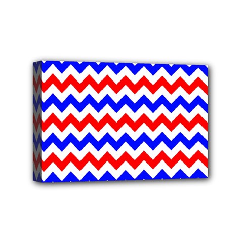 Zig Zag Pattern Mini Canvas 6  X 4  by Celenk