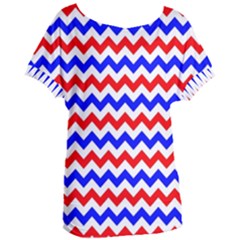 Zig Zag Pattern Women s Oversized Tee