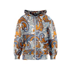 Paisley Pattern Kids  Zipper Hoodie by Celenk