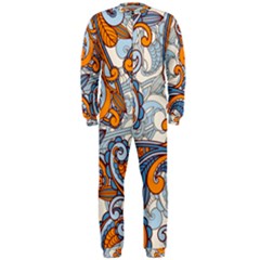 Paisley Pattern Onepiece Jumpsuit (men)  by Celenk