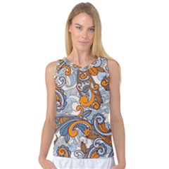 Paisley Pattern Women s Basketball Tank Top by Celenk