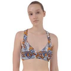 Paisley Pattern Sweetheart Sports Bra by Celenk