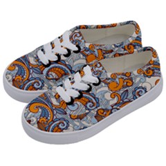 Paisley Pattern Kids  Classic Low Top Sneakers by Celenk