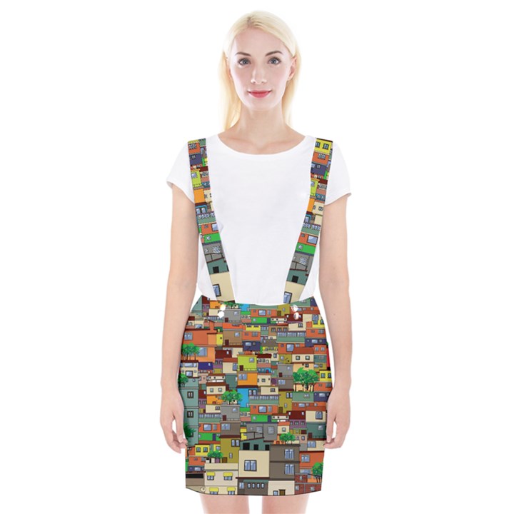 Building Braces Suspender Skirt