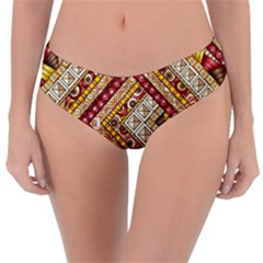 Ethnic Pattern Styles Art Backgrounds Vector Reversible Classic Bikini Bottoms