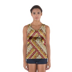 Ethnic Pattern Styles Art Backgrounds Vector Sport Tank Top  by Celenk