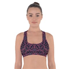 Modern Ornate Pattern Cross Back Sports Bra by dflcprints