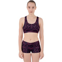 Modern Ornate Pattern Work It Out Sports Bra Set by dflcprints