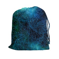 System Network Connection Connected Drawstring Pouches (xxl) by Celenk