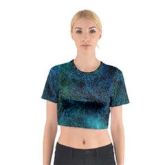 System Network Connection Connected Cotton Crop Top by Celenk