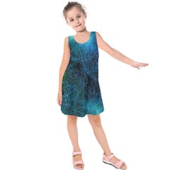 System Network Connection Connected Kids  Sleeveless Dress by Celenk