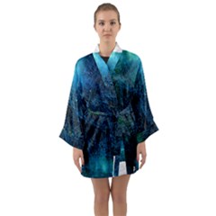 System Network Connection Connected Long Sleeve Kimono Robe by Celenk