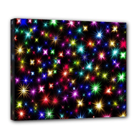 Fireworks Rocket New Year S Day Deluxe Canvas 24  X 20   by Celenk