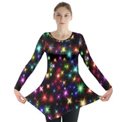 Fireworks Rocket New Year S Day Long Sleeve Tunic  by Celenk