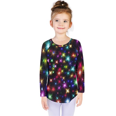 Fireworks Rocket New Year S Day Kids  Long Sleeve Tee by Celenk