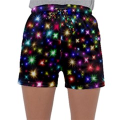 Fireworks Rocket New Year S Day Sleepwear Shorts by Celenk